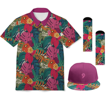 Load image into Gallery viewer, Tropical Print Golf Set